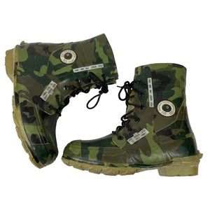 Vintage Camo Bunny Army Style Waterproof Mickey Steel Shank Mens Size 11 Hunting